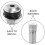 4Pcs Silver Rubber Copper Tire Valve Stems for Car Durable Leak-Proof 4