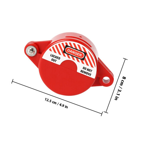 gate valve lock device with rotating safety disc 1-2.5 inch 1
