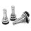 4Pcs Silver Rubber Copper Tire Valve Stems for Car Durable Leak-Proof 11