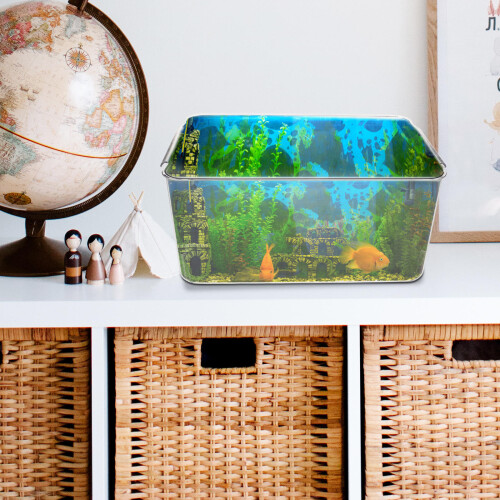Fish Aquarium Table Fish Tank Transparent Plastic 1pack 2