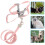 1 Set Rust Metal Cat Leash And Harness For Outdoor Walking 8