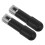 Lathe Handle Round Shape Plastic Black 2pcs 6
