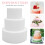 3Pcs Multi-Purpose Foam Cake Dummies White Reusable Practice Models 5