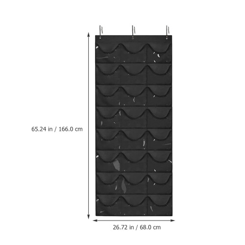 Black Over Door Cap Holder Hat Organizer for Garden Use 1