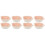 8Pcs Ceramic Baking Dish Set Pink Double Handle Nonstick Easy Clean 3