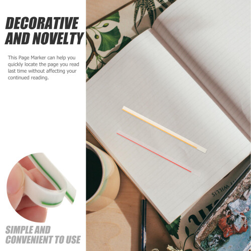 2 Sets Long Sticky Page Marking Strips With Tabs 2