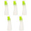 5Pcs White Silicone Cooking Brushes with Leak-Proof Oil Bottles 2