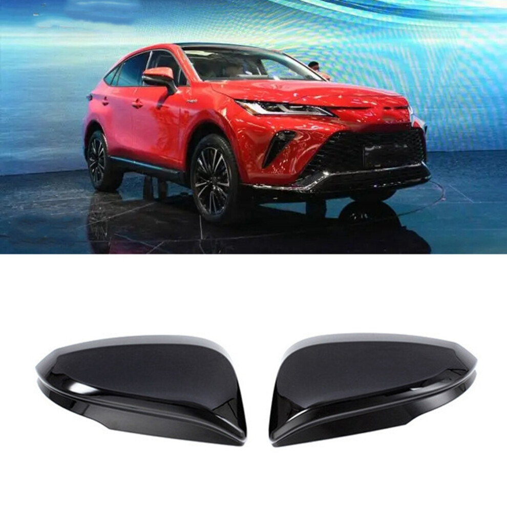 Car Side Rearview Mirror Cover Caps Trim For Harrier Venza Xu80 2020-2022 Wing Door Side Mirror Shell Decoration 4711043841913