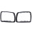 51168254903 Car Black Rearview Mirror Cover Shell Side Mirror Frame Replacement For- E53 X5 2000-2006 Left 5