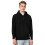 Dennis Lingo Heren Effen Polycotton Regular Fit Pullover Sweaters Zwart 1