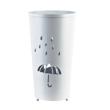 Parasolnik metalowy WHITE CEDRIC 24x24x45,5 cm biały 1 szt.
