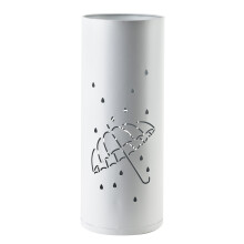 Parasolnik metalowy CEDRIC WHITE 18x18x45,5 cm biały 1 szt.