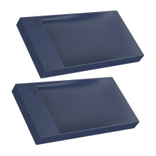2pcs Hidden Drain Soap Holder Tray for Bathroom Sink and Shower, Keeps Soap Dry and Easy to Clean