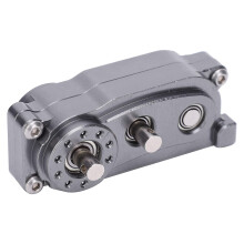 CNC Machined Titanium Metal Chassis Frame Transfer Case for 1/10 RC Crawler Upgrade 313mm Wheelbase