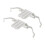 2PCS Brake Pad Retainer Clip 34116798879 for E81 1