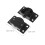 2Set Kit Roller Porte Scorrevoli Nero in Per Armadio E Cucina 2