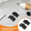 2Set Kit Roller Porte Scorrevoli Nero in Per Armadio E Cucina 5