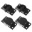 2Set Kit Roller Porte Scorrevoli Nero in Per Armadio E Cucina 6
