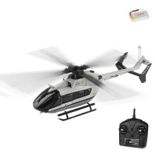 Wauvmoss K160 EC145 RC Helicopter for Adults, 2.4G 4CH Brushless Military Style Plane with Altitude Hold and Quick Power Restoration Battery