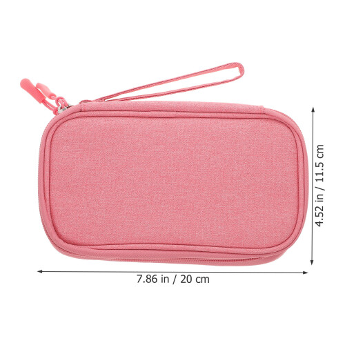 Compacte Elektronische Kabel Organizer Tas Waterdicht Roze 1