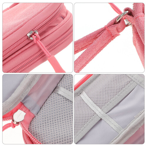 Compacte Elektronische Kabel Organizer Tas Waterdicht Roze 2