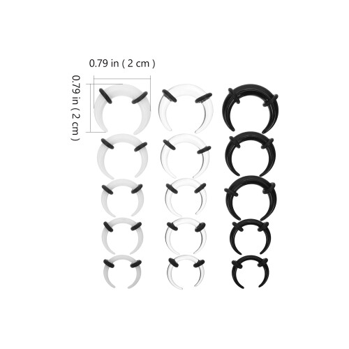 15Pz Piercing Acrilico Colorato Per E Serate 1