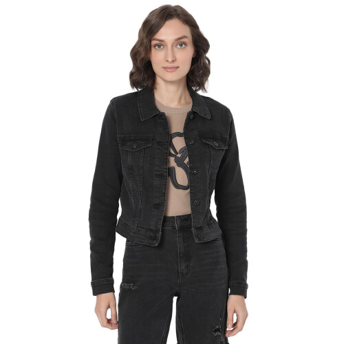 Vero Moda Dames Regular Fit Zwarte Jas