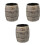 3Pièces Mugs En Céramique Tiki Baril Usage 2