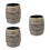 3Pièces Mugs En Céramique Tiki Baril Usage 4