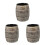 3Pièces Mugs En Céramique Tiki Baril Usage 5