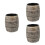 3Pièces Mugs En Céramique Tiki Baril Usage 6