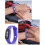 (pink)Digital Lcd Pedometer Wrist Step Run Walking Distance Crie Counter Watch 3