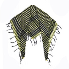 Traditional Arab Arafat Scarf Soft Polyester-Yellow and black