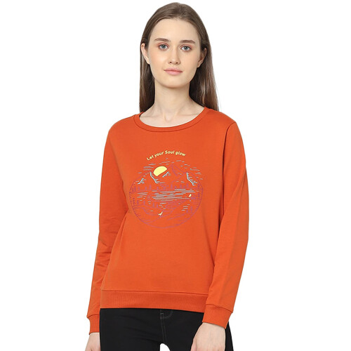 Vero Moda Φούτερ Regular Fit (118151901_Χρυσή Φλόγα_L)