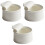 3Pcs Mini Ceramic Ramekins White Oven Safe Baking Bowls 2