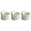 3Pcs Mini Ceramic Ramekins White Oven Safe Baking Bowls 3