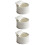 3Pcs Mini Ceramic Ramekins White Oven Safe Baking Bowls 7