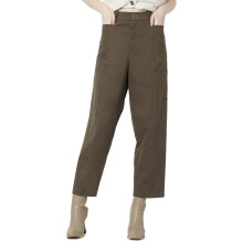 Vero Moda Dames Effen Bruine Polyester Rechte Hoge Taille Rok