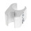 Langlebige Rollstuhl Rohrschelle Silbernem Aluminium Robust 1