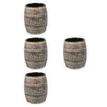 4Pièces Mugs Baril Résistants Pour Usage Maison