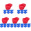 60Pcs Creative Plastic Dessert Bowls Ice Cream Holder Hat Shape 1