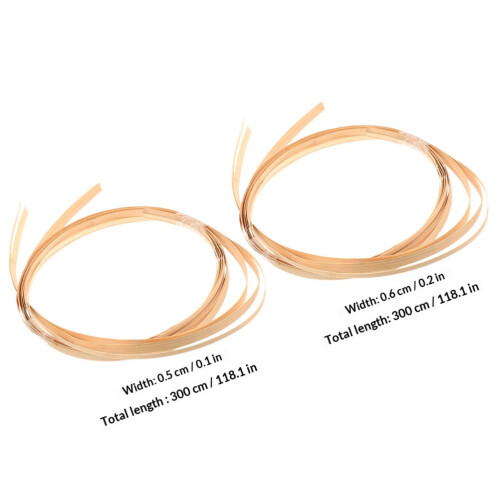 Two Bundles Of Bamboo Basket Weaving Strips For Craft Projects 1
