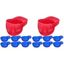 24St Kleurrijke Herbruikbare Plastic Ijskommen Voor Yoghurt En Pudding