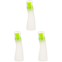 3St Silicone Dispenser Met Kwastje Wit Voor Barbecue En