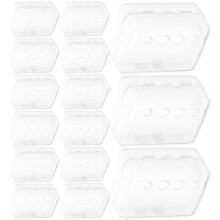 20Pz Custodie Spazzolino Materiale Paglia Trasparente Protezione Casa