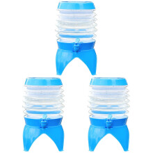 3Pièces Seau Pliable PP Résistant Pour Camping