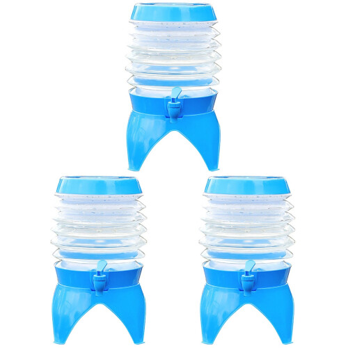 3Pièces Seau Pliable PP Résistant Pour Camping