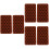 6Pièces Moules Silicone Créatifs Marron Clair Pour 5