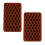 6Pièces Moules Silicone Créatifs Marron Clair Pour 9