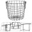 Table Top Metal Wire Mesh Basket With Handle - Black 7